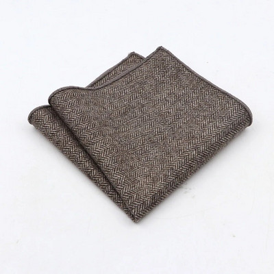 Kiváló minőségű gyapjú pamut zsebkendő Színes monokróm ruha Ajándékok Férfinak Zseb négyzet alakú kendő Divat ruházati kiegészítők
