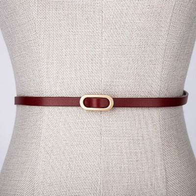 1 kom žensko odijelo s tankim remenom, četvrtastom kopčom, jednobojnim pojasevima od goveđe kože za žensku haljinu, pulover, pojas