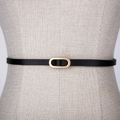 1 kom žensko odijelo s tankim remenom, četvrtastom kopčom, jednobojnim pojasevima od goveđe kože za žensku haljinu, pulover, pojas