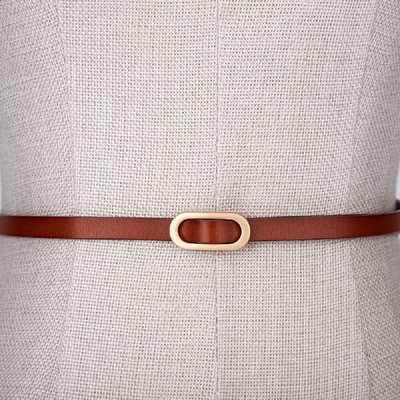 1 kom žensko odijelo s tankim remenom, četvrtastom kopčom, jednobojnim pojasevima od goveđe kože za žensku haljinu, pulover, pojas