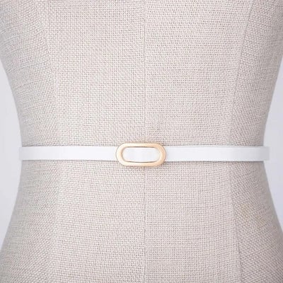 1 kom žensko odijelo s tankim remenom, četvrtastom kopčom, jednobojnim pojasevima od goveđe kože za žensku haljinu, pulover, pojas