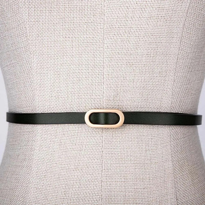 1 kom žensko odijelo s tankim remenom, četvrtastom kopčom, jednobojnim pojasevima od goveđe kože za žensku haljinu, pulover, pojas