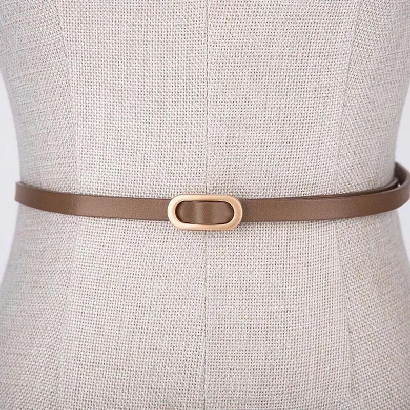 1 kom žensko odijelo s tankim remenom, četvrtastom kopčom, jednobojnim pojasevima od goveđe kože za žensku haljinu, pulover, pojas