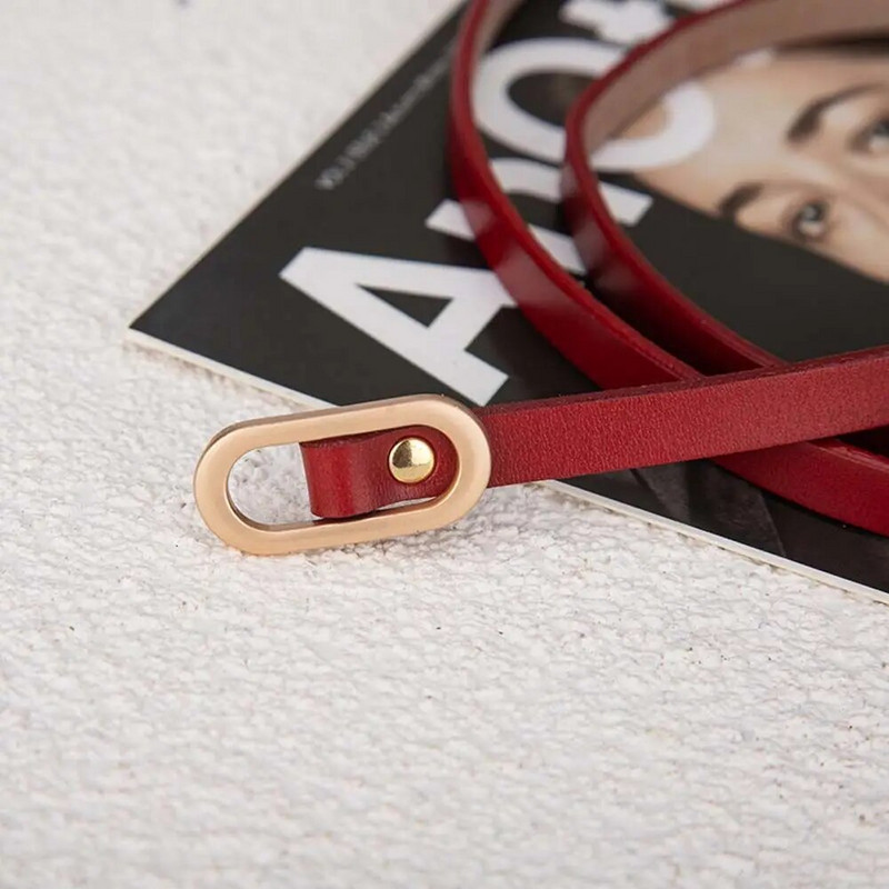 1 kom žensko odijelo s tankim remenom, četvrtastom kopčom, jednobojnim pojasevima od goveđe kože za žensku haljinu, pulover, pojas