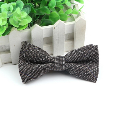 Kungi Kokvilnas tauriņš Kāzu biznesa tauriņš vīrietim Anglijas rūtains Svītrains tumšas krāsas kaklasaites Sievietēm Izdilis Gravatas Kravats