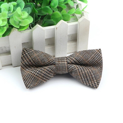 Kungi Kokvilnas tauriņš Kāzu biznesa tauriņš vīrietim Anglijas rūtains Svītrains tumšas krāsas kaklasaites Sievietēm Izdilis Gravatas Kravats