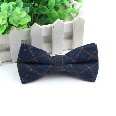 Kungi Kokvilnas tauriņš Kāzu biznesa tauriņš vīrietim Anglijas rūtains Svītrains tumšas krāsas kaklasaites Sievietēm Izdilis Gravatas Kravats