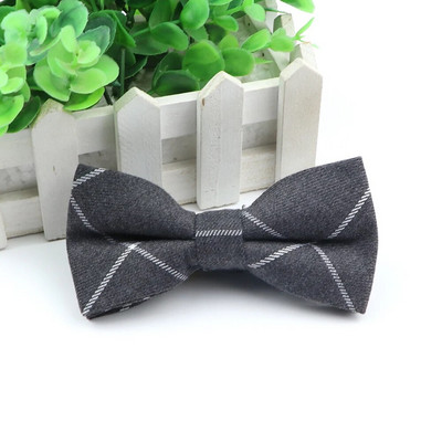 Kungi Kokvilnas tauriņš Kāzu biznesa tauriņš vīrietim Anglijas rūtains Svītrains tumšas krāsas kaklasaites Sievietēm Izdilis Gravatas Kravats