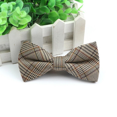 Kungi Kokvilnas tauriņš Kāzu biznesa tauriņš vīrietim Anglijas rūtains Svītrains tumšas krāsas kaklasaites Sievietēm Izdilis Gravatas Kravats