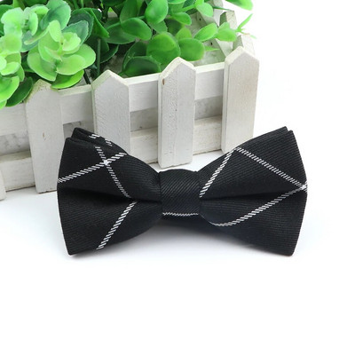 Kungi Kokvilnas tauriņš Kāzu biznesa tauriņš vīrietim Anglijas rūtains Svītrains tumšas krāsas kaklasaites Sievietēm Izdilis Gravatas Kravats