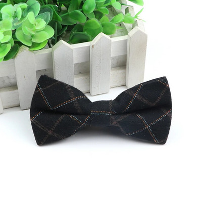 Kungi Kokvilnas tauriņš Kāzu biznesa tauriņš vīrietim Anglijas rūtains Svītrains tumšas krāsas kaklasaites Sievietēm Izdilis Gravatas Kravats