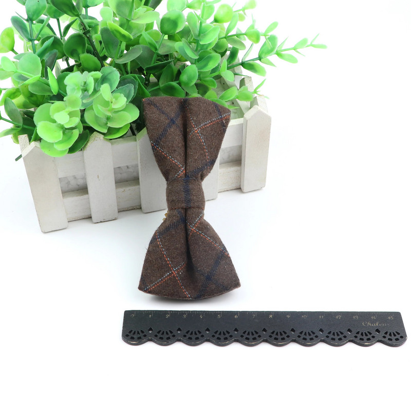 Kungi Kokvilnas tauriņš Kāzu biznesa tauriņš vīrietim Anglijas rūtains Svītrains tumšas krāsas kaklasaites Sievietēm Izdilis Gravatas Kravats