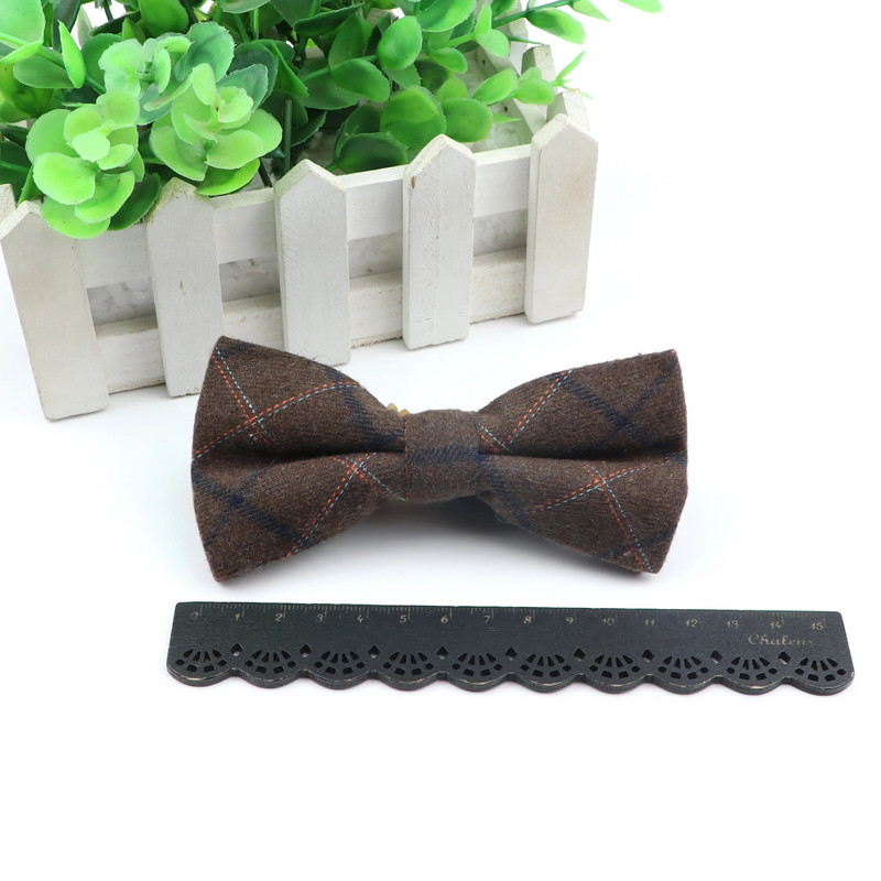 Kungi Kokvilnas tauriņš Kāzu biznesa tauriņš vīrietim Anglijas rūtains Svītrains tumšas krāsas kaklasaites Sievietēm Izdilis Gravatas Kravats