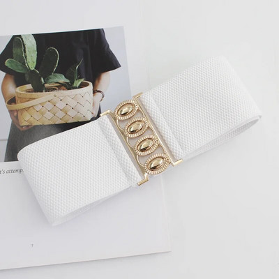 Lai elastne vöö ühevärviline korsett rihm metallist pandlaga naiste moepaelad venivad vöörihmad naiste vöörihm