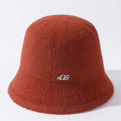 Nova ženska kapa za jesen i zimu Jednobojni šešir Vunena topla pletena kapa Modni šešir za tinejdžere Šešir od filca