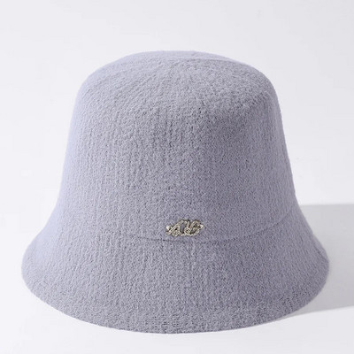 Nova ženska kapa za jesen i zimu Jednobojni šešir Vunena topla pletena kapa Modni šešir za tinejdžere Šešir od filca