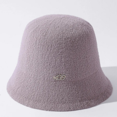 Nova ženska kapa za jesen i zimu Jednobojni šešir Vunena topla pletena kapa Modni šešir za tinejdžere Šešir od filca