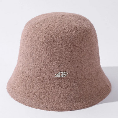 Nova ženska kapa za jesen i zimu Jednobojni šešir Vunena topla pletena kapa Modni šešir za tinejdžere Šešir od filca