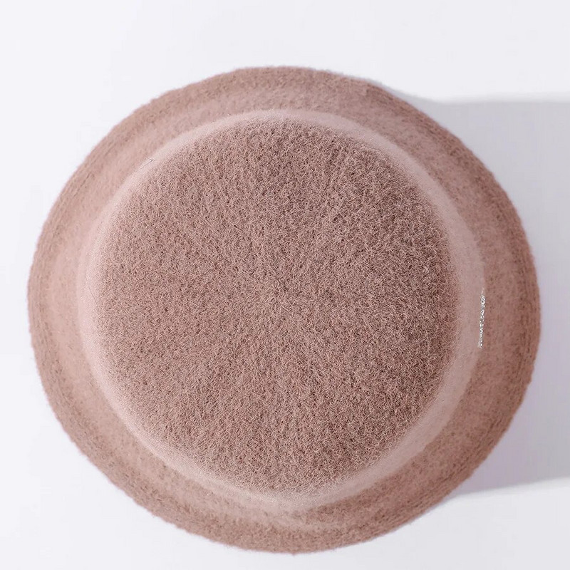 Nova ženska kapa za jesen i zimu Jednobojni šešir Vunena topla pletena kapa Modni šešir za tinejdžere Šešir od filca