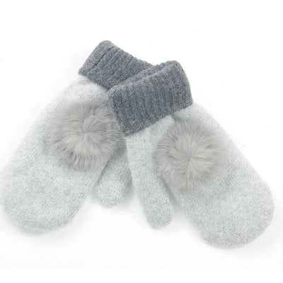 Korejske ženske plus baršunasto podebljano zečje krzno pune prstiju biciklističke tople rukavice zimske vunene pletene plišane vozačke rukavice od kašmira G103