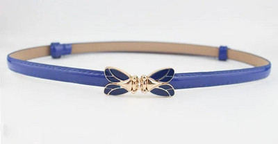 Μόδα γυναικεία δερμάτινη ζώνη PU ρυθμιζόμενη λεπτή ζώνη μέσης λεπτή λευκή αγελάδα Γυαλιστερή vintage αγκράφα από κράμα για γυναίκες σχεδιαστές φορεμάτων