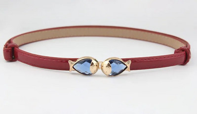 Μόδα γυναικεία δερμάτινη ζώνη PU ρυθμιζόμενη λεπτή ζώνη μέσης λεπτή λευκή αγελάδα Γυαλιστερή vintage αγκράφα από κράμα για γυναίκες σχεδιαστές φορεμάτων