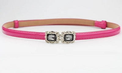 Μόδα γυναικεία δερμάτινη ζώνη PU ρυθμιζόμενη λεπτή ζώνη μέσης λεπτή λευκή αγελάδα Γυαλιστερή vintage αγκράφα από κράμα για γυναίκες σχεδιαστές φορεμάτων