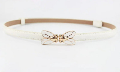 Μόδα γυναικεία δερμάτινη ζώνη PU ρυθμιζόμενη λεπτή ζώνη μέσης λεπτή λευκή αγελάδα Γυαλιστερή vintage αγκράφα από κράμα για γυναίκες σχεδιαστές φορεμάτων