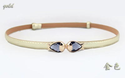 Μόδα γυναικεία δερμάτινη ζώνη PU ρυθμιζόμενη λεπτή ζώνη μέσης λεπτή λευκή αγελάδα Γυαλιστερή vintage αγκράφα από κράμα για γυναίκες σχεδιαστές φορεμάτων