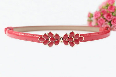 Μόδα γυναικεία δερμάτινη ζώνη PU ρυθμιζόμενη λεπτή ζώνη μέσης λεπτή λευκή αγελάδα Γυαλιστερή vintage αγκράφα από κράμα για γυναίκες σχεδιαστές φορεμάτων