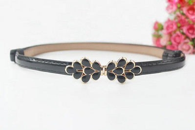 Μόδα γυναικεία δερμάτινη ζώνη PU ρυθμιζόμενη λεπτή ζώνη μέσης λεπτή λευκή αγελάδα Γυαλιστερή vintage αγκράφα από κράμα για γυναίκες σχεδιαστές φορεμάτων