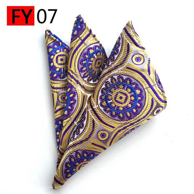 Klasszikus férfi Paisley selyem zsebtörölköző esküvői üzleti férfi öltöny ing zsebkendő