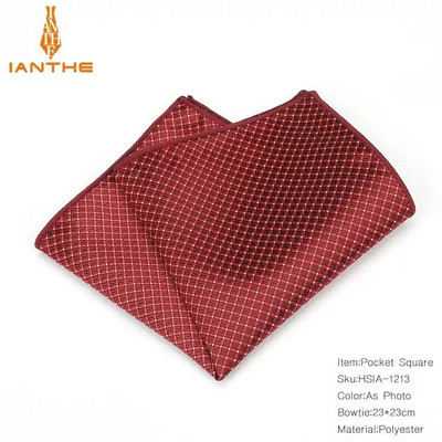 Paisley virágos férfi selyem szatén zseb négyzet alakú Hanky jacquard szőtt klasszikus esküvői zsebkendő Vintage Dot Hankies