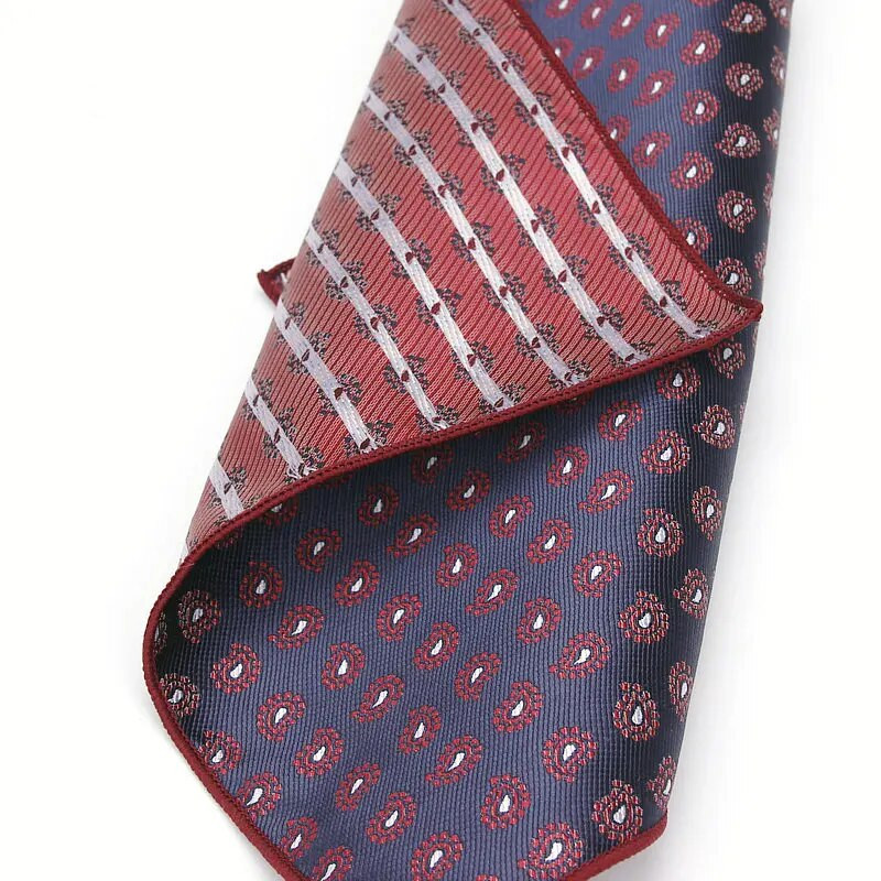 Paisley virágos férfi selyem szatén zseb négyzet alakú Hanky jacquard szőtt klasszikus esküvői zsebkendő Vintage Dot Hankies