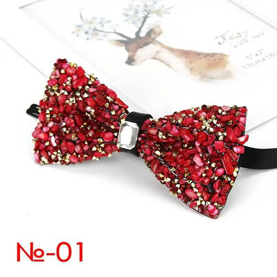 Luxus gyémánt csokornyakkendő férfiaknak csokornyakkendő pillangós csomó strasszos gallér nyakkendő kristálykő gyémánt esküvői csokornyakkendő nyakkendő