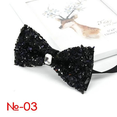 Luxus gyémánt csokornyakkendő férfiaknak csokornyakkendő pillangós csomó strasszos gallér nyakkendő kristálykő gyémánt esküvői csokornyakkendő nyakkendő