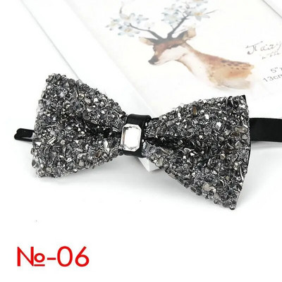 Luxus gyémánt csokornyakkendő férfiaknak csokornyakkendő pillangós csomó strasszos gallér nyakkendő kristálykő gyémánt esküvői csokornyakkendő nyakkendő