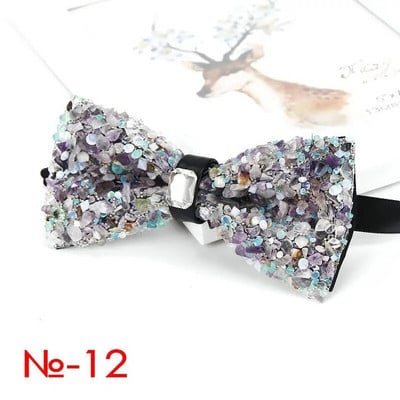 Luxus gyémánt csokornyakkendő férfiaknak csokornyakkendő pillangós csomó strasszos gallér nyakkendő kristálykő gyémánt esküvői csokornyakkendő nyakkendő