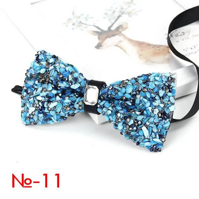 Luxus gyémánt csokornyakkendő férfiaknak csokornyakkendő pillangós csomó strasszos gallér nyakkendő kristálykő gyémánt esküvői csokornyakkendő nyakkendő