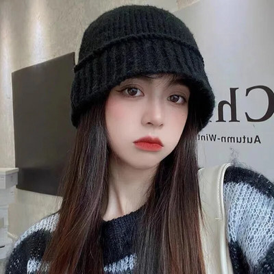 Soe Knitting Fisherman Cap Naistele Talvemüts Juhuslik Kokkupandav Panama Müts Naiste Päikesekaitsemüts välistingimustes