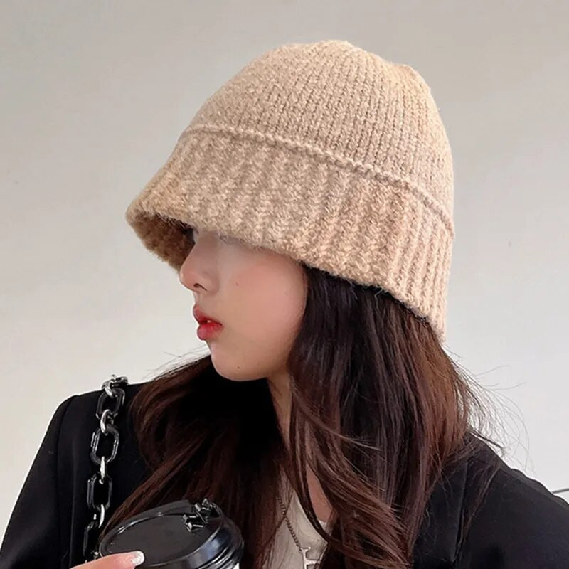 Soe Knitting Fisherman Cap Naistele Talvemüts Juhuslik Kokkupandav Panama Müts Naiste Päikesekaitsemüts välistingimustes