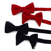 Férfi puha mikrovelúr csokornyakkendő rugalmas egyszínű csokornyakkendő sima pillangós matt nyakkendő mikro velúr nagy csokornyakkendők