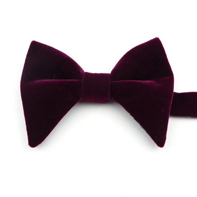 Férfi puha mikrovelúr csokornyakkendő rugalmas egyszínű csokornyakkendő sima pillangós matt nyakkendő mikro velúr nagy csokornyakkendők