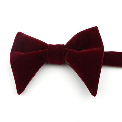 Férfi puha mikrovelúr csokornyakkendő rugalmas egyszínű csokornyakkendő sima pillangós matt nyakkendő mikro velúr nagy csokornyakkendők