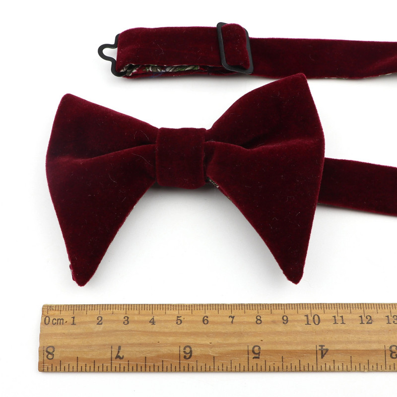 Férfi puha mikrovelúr csokornyakkendő rugalmas egyszínű csokornyakkendő sima pillangós matt nyakkendő mikro velúr nagy csokornyakkendők