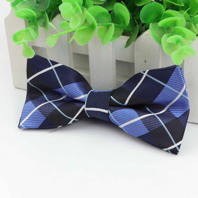 Klasszikus csíkos divat csokornyakkendő Vőlegény Férfi Színes Kockás Cravat Rács Férfi Házasság Pillangó Esküvői Csokornyakkendők