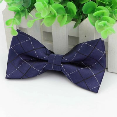 Klasszikus csíkos divat csokornyakkendő Vőlegény Férfi Színes Kockás Cravat Rács Férfi Házasság Pillangó Esküvői Csokornyakkendők