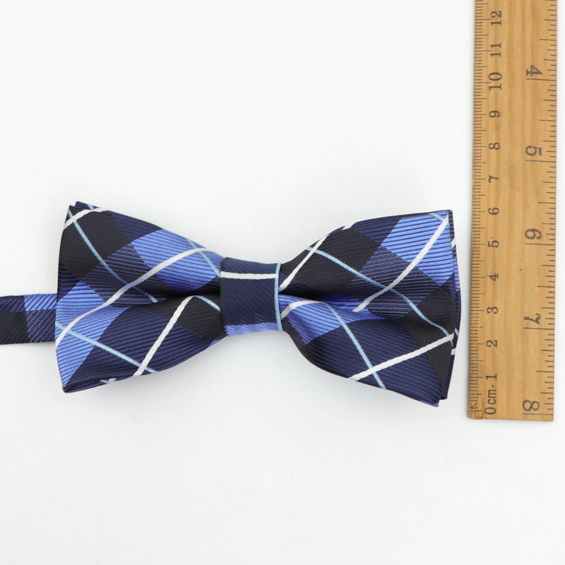 Klasszikus csíkos divat csokornyakkendő Vőlegény Férfi Színes Kockás Cravat Rács Férfi Házasság Pillangó Esküvői Csokornyakkendők