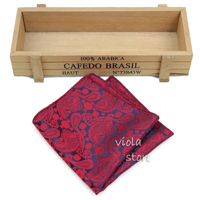 Virágos jacquard bordó fekete kék piros poliészter 23 cm zsebkendő férfi öltöny zseb négyzet esküvői parti ajándék póló kiegészítő