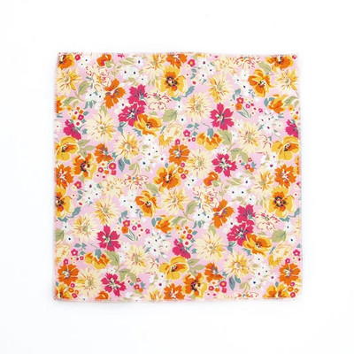 Pilnīgi jauna stila vīriešu kokvilnas lakatiņu šalles Vintage Flower Hankies vīriešu kabatas kvadrātveida kabatlakatiņi Rose Flower Paisley